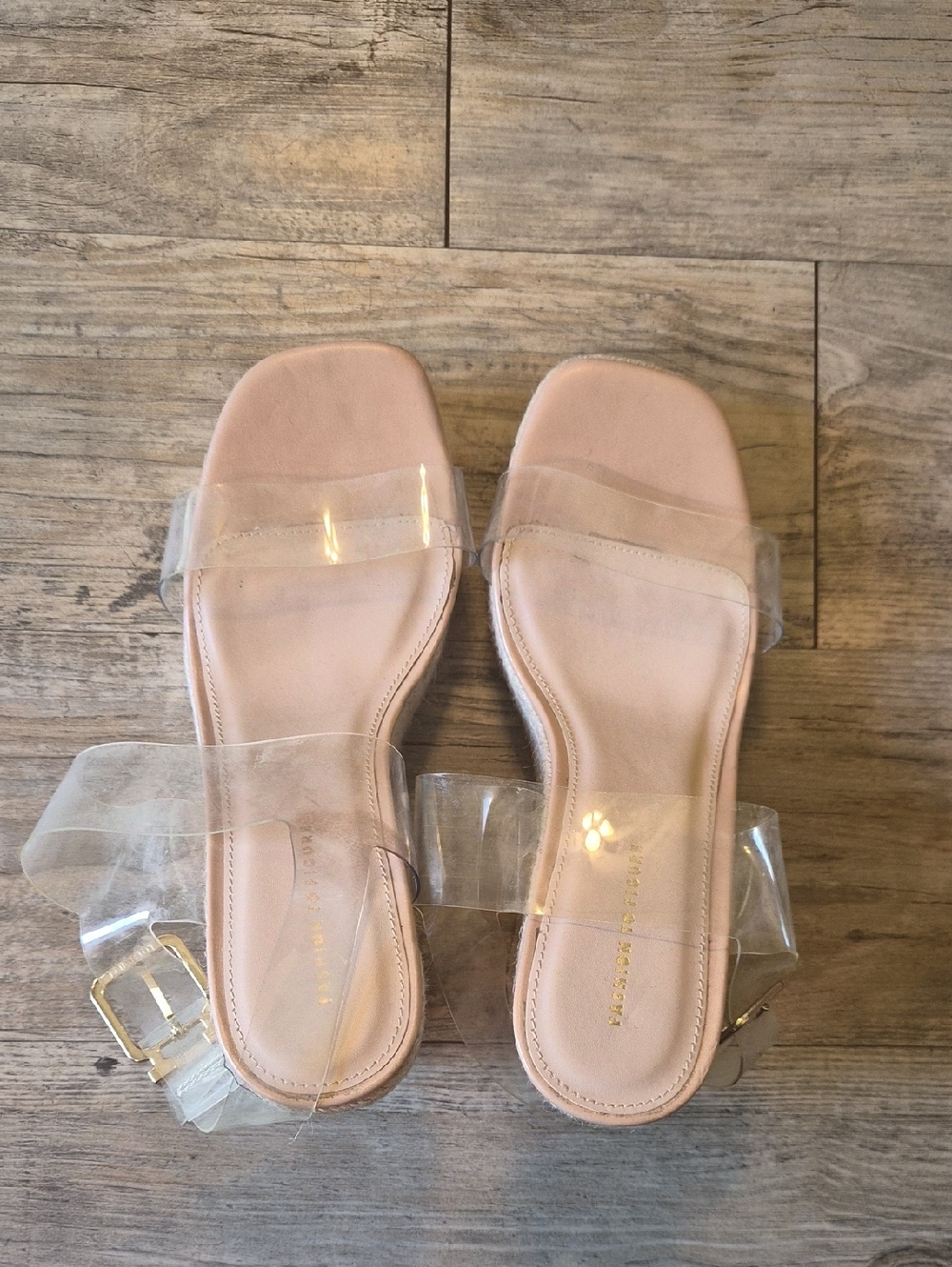 Clear Strap Women's Heeled Sandals